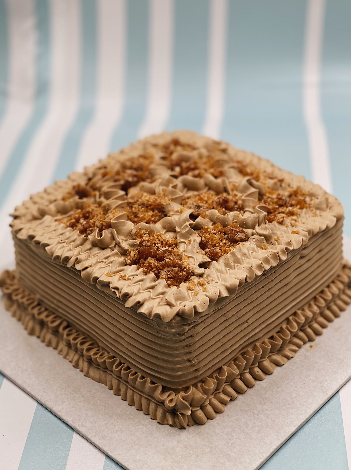 Sugarfree Mocha Praline Cake