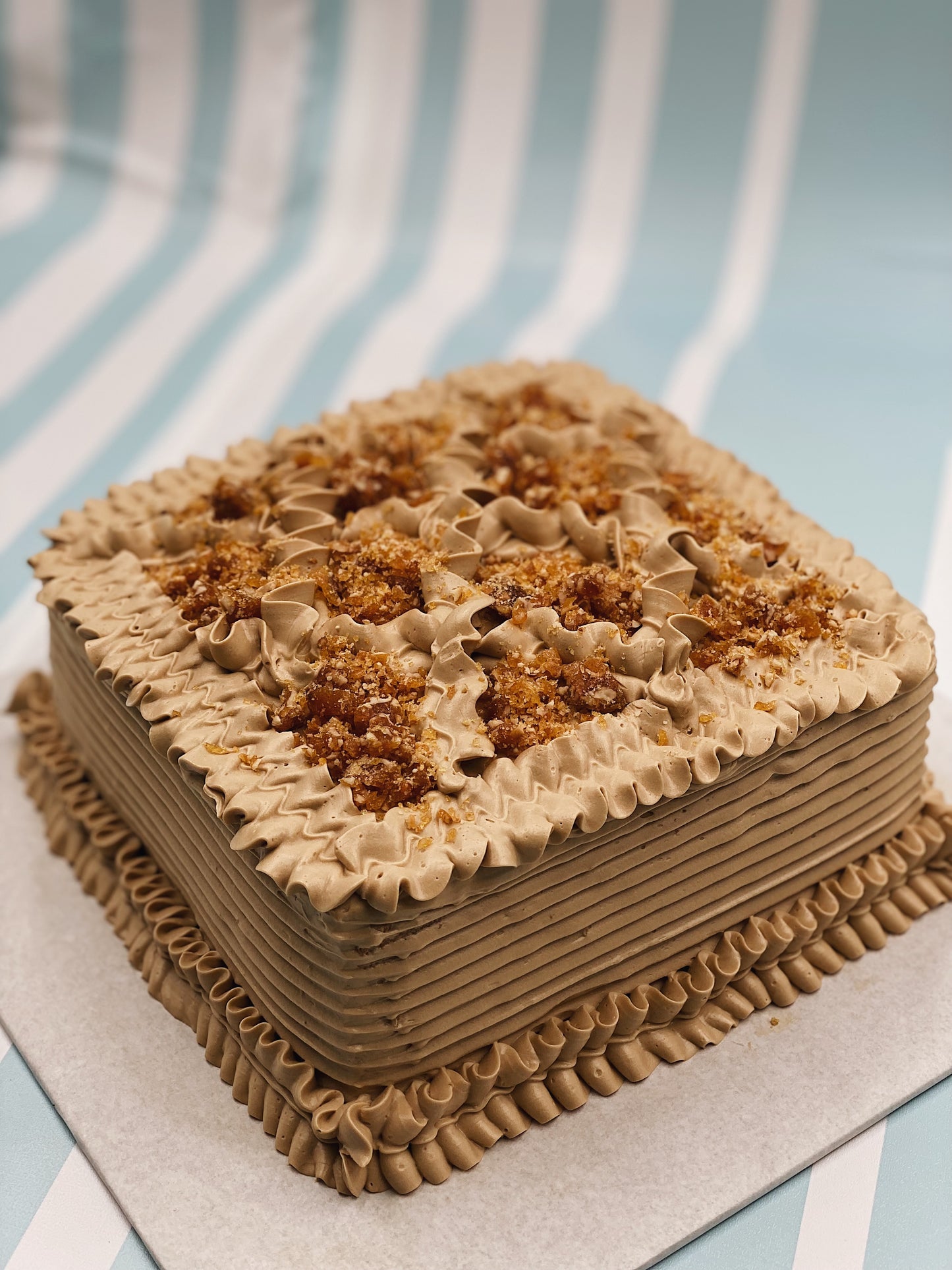 Mocha Praline Cake